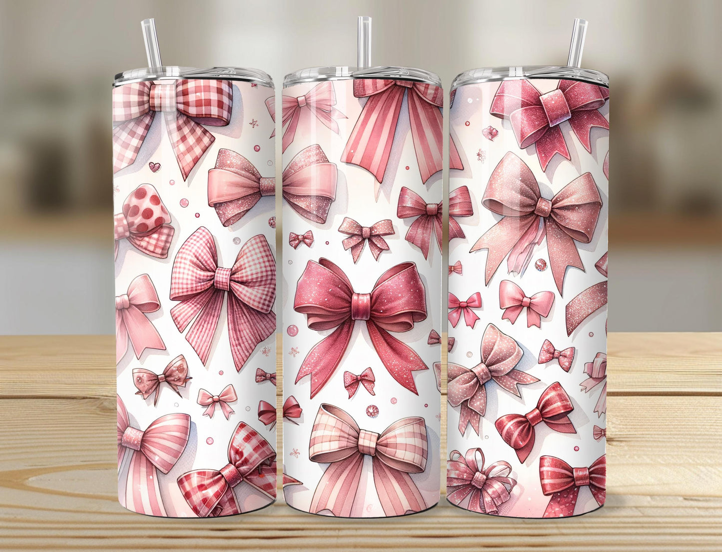 Pink Bow Tumbler