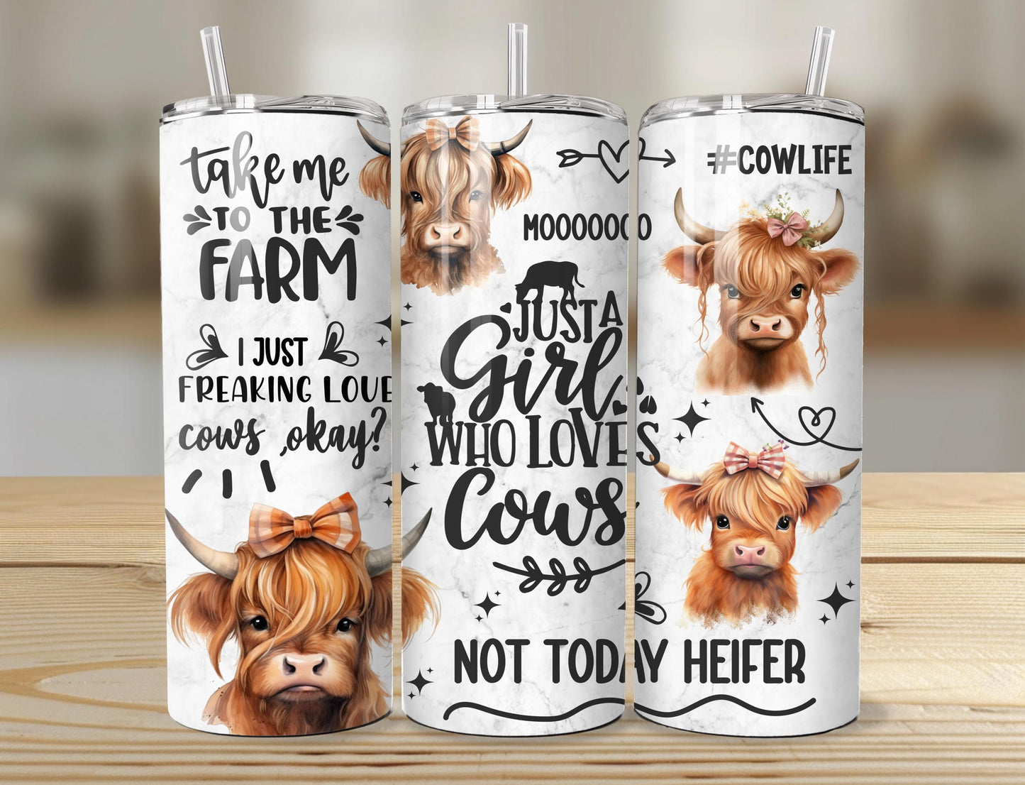 Just A Girl Who Loves Cows Tumbler