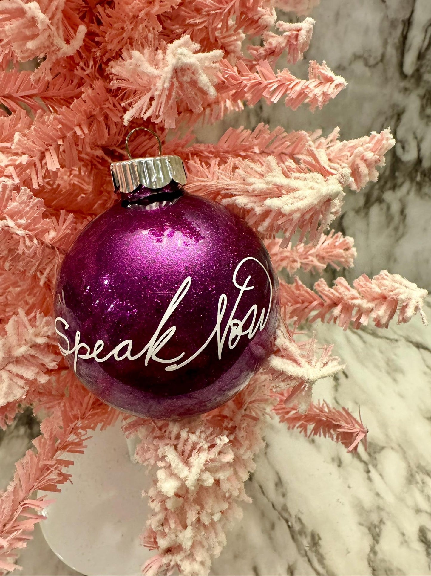 Speak Now Eras Ornaments | Swiftmas Ornaments | Glitter Ornaments | Album Ornaments | Eras Ornaments | Taylor Ornaments | Swift Ornaments