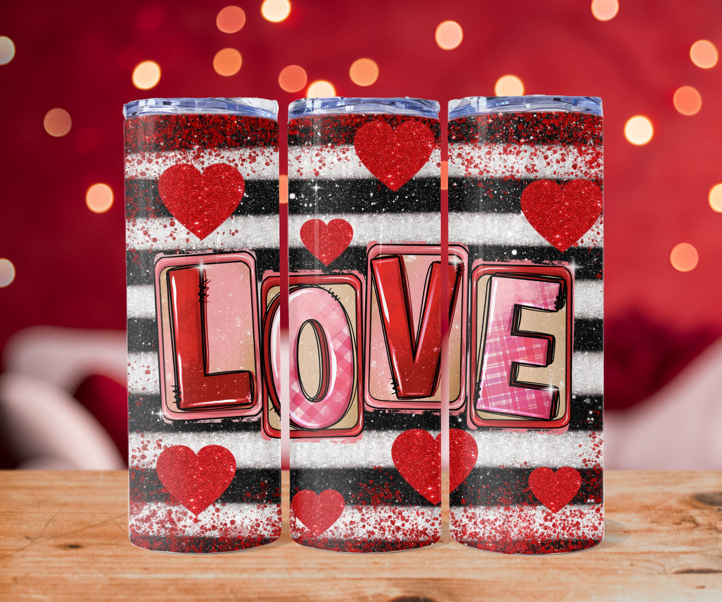 Valentine Love Skinny Tumbler