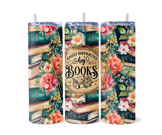 Easily Distracted by Books Tumbler