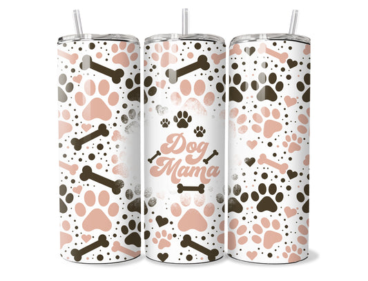 Dog Mama Skinny Tumbler