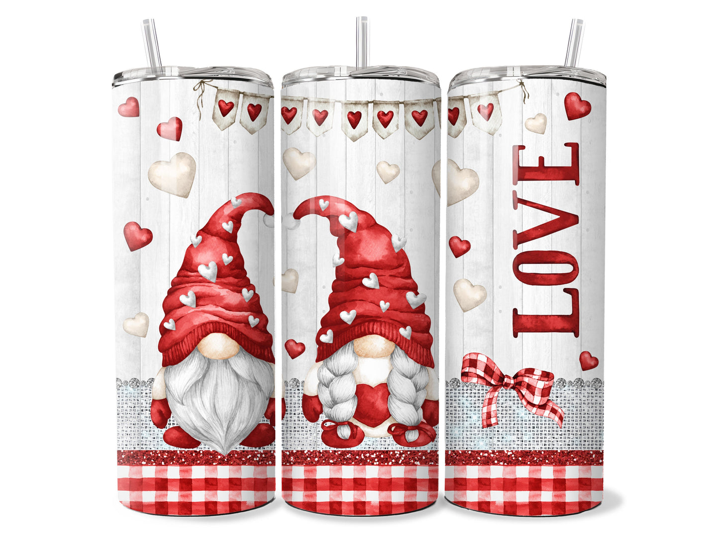 Valentine Gnome Tumbler