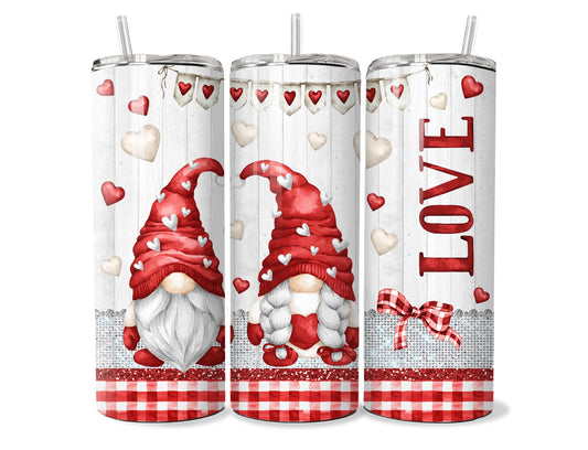 Valentine Gnome Tumbler